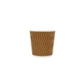 CUP TRIP WALL WAVE BROWN 8OZ