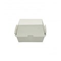 CLAM BURGER CARDBOARD BROWN  BASE 102 x 105 x 80mm