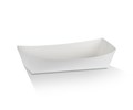 TRAY HOT DOG CARDBOARD WHITE  BASE 190 x 70 x 50 mm