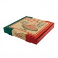 BOX PIZZA PRINTED BROWN 9