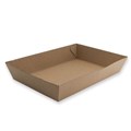 TRAY OPEN KRAFT 4  BASE 225 x 152 x 45 mm