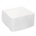 BOX CAKE WHITE 7X7X4 175 x 175 x 100mm