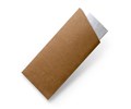 CUTLERY POUCH KRAFT WITH WHITE NAPKIN