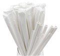 STRAW PAPER REG IND WRAP WHITE  200 X 6 MM