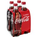 COCA COLA GLASS BOTTLE 4x 330ML