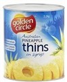 GOLDEN CIRCLE PINEAPPLE THINS SLICED 32KG