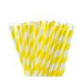 STRAW PAPER REGULAR YELLOWWHITE 250  200 X 6 MM