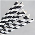 STRAW PAPER REGULAR BLACKWHITE 250  200 X 6 MM