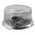 CAKE DOME 100MM HIGH CLEAR 210MM BLACK BASE
