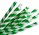 STRAW PAPER JUMBO GREENWHITE 250  235 X 8 MM